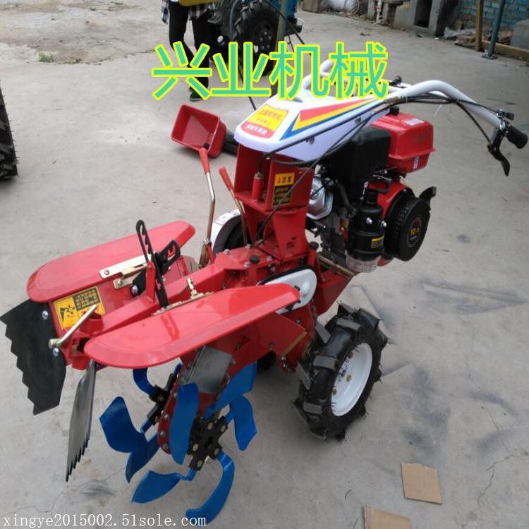 手推式開槽機(jī) 柴油開溝機(jī)型號 多用途起壟旋耕機(jī)械