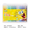 晨光海綿寶寶兒童軟頭水彩筆36色QCP95897