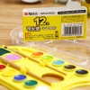 晨光水彩顏料12色飛碟盤裝可洗APL97620
