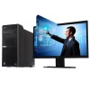 宏碁（acer）臺式電腦 Veriton D430 6766 Intel酷睿I3-7100 3.9GHz 雙核/4G-DDR4/1T SATA硬盤/2G獨顯/DVDRW/DOS/21.5英寸顯示器/三年保修 黑色
