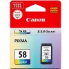 佳能（Canon）CL-58/PG-58 彩色墨盒 300頁打印量 適用機型：E488、E478、E468、E418打印機
